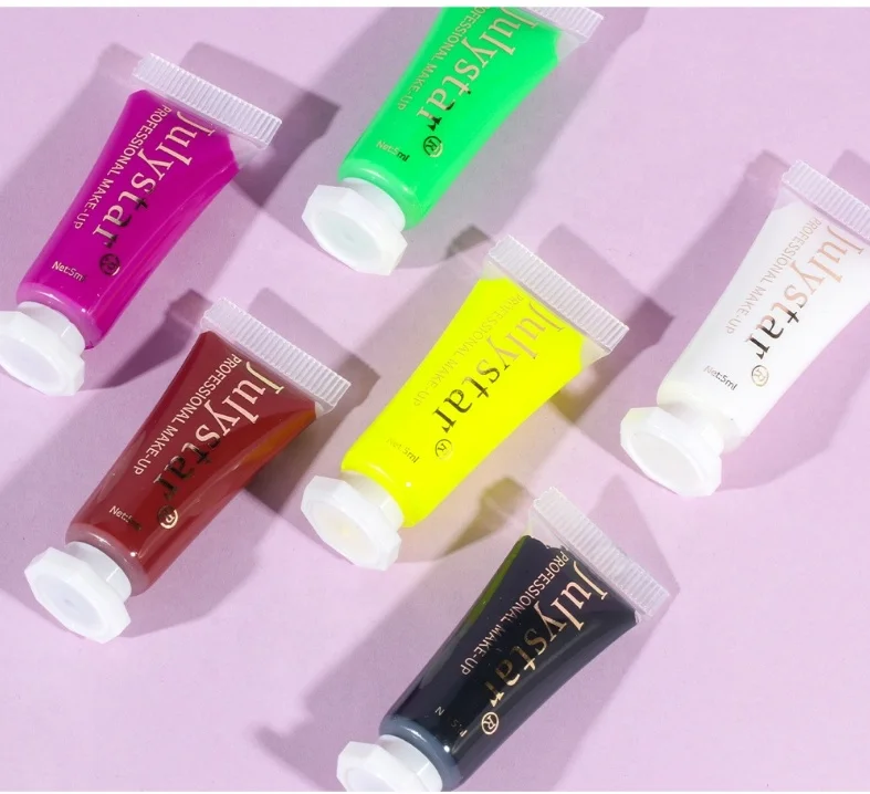 factory wholesale customized halloween face body painting cream cosplay party makeup fluorescent pigment