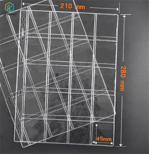 Канцелярские товары HUACAI по индивидуальному заказу, пластиковые держатели для монет, коллекционные принадлежности для монет, коллекция монет
