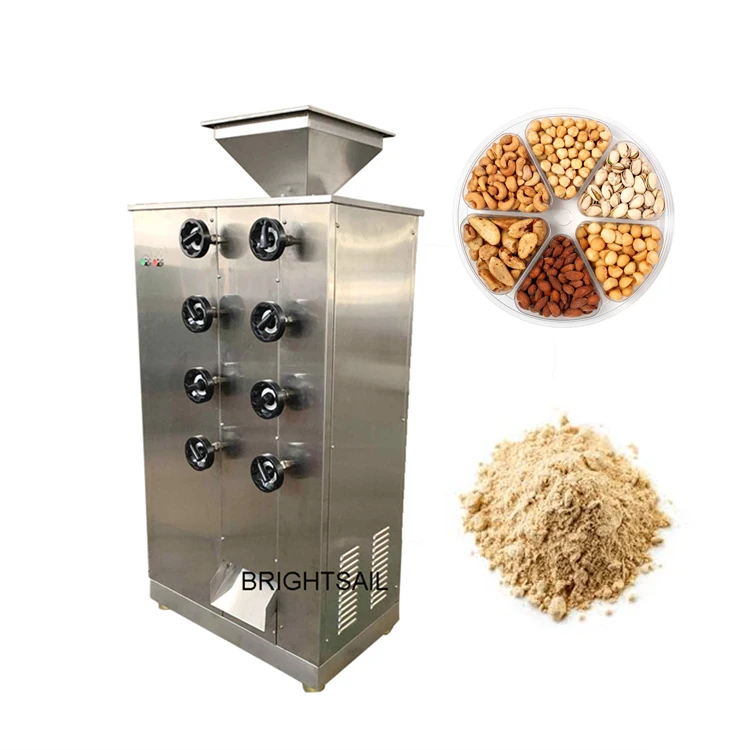 
Stainless steel mustard seeds sesame almond nut black pepper roller grinder mill for sale 