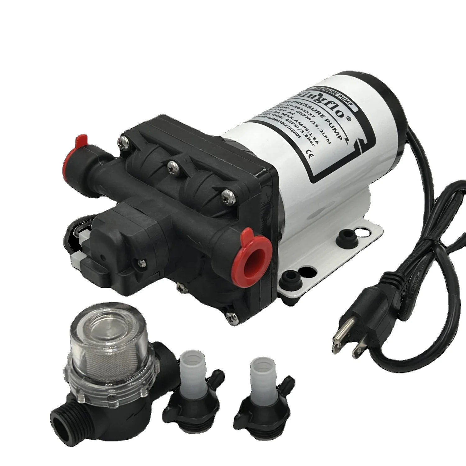 Singflo 12V 115V 4.0GPM водяной насос с фильтром для автомобиля rv частей rv водяной насос морской водяной насос с внутренней резьбой