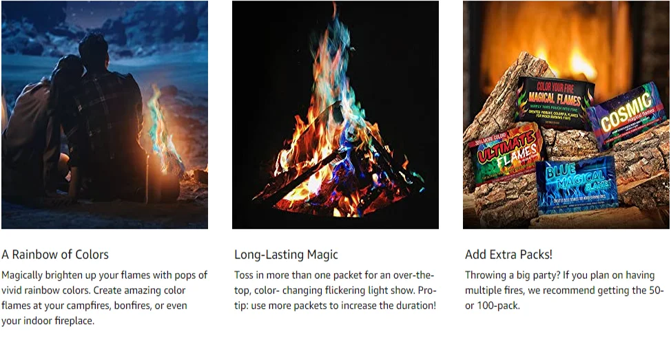 Sankira Colorant miracle colorful changing magic fire colorful  powder 10g 15g 25g crackers