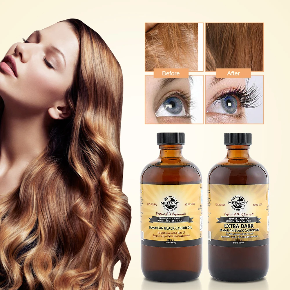 Black Castor Oil Eyebrow Hair Growth Oil Private Label Castor Oil For Hair