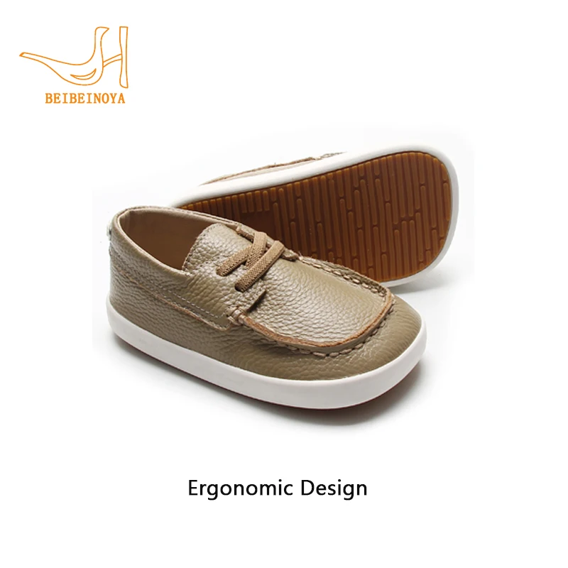 Babyhappy Professional Manufacturer Genuine Leather Non-slip Walking Barefoot Zero Restraint Slip-On Casual Ergonomic Shoes