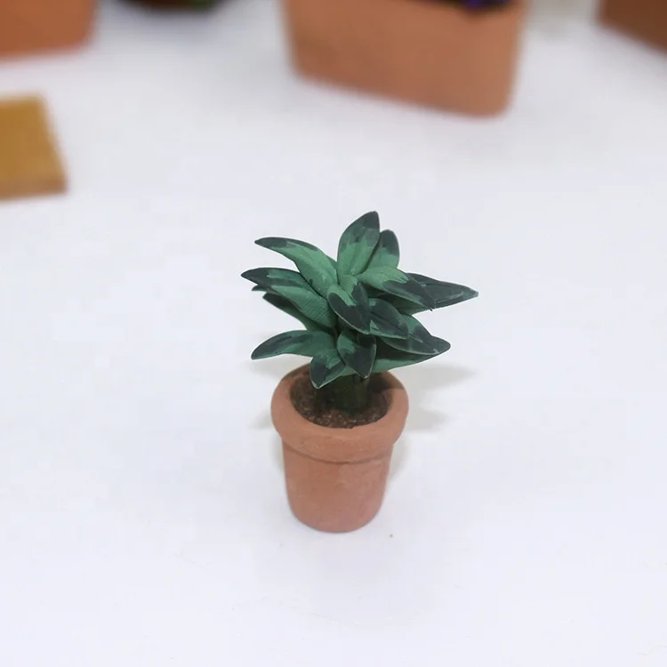 Dollhouse Indoor Decorative Artificial  Miniature Potted Plants Toys