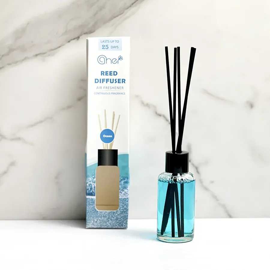 Home Decoration OEM Fire-Free Flower Aromatherapy Glass Bottle Liquid Aroma Reed Diffuser Flameless Aromatherapy