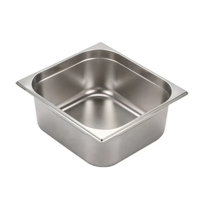 Hotel Kitchen Accessories Stainless Steel Serving Tray Chafing Dish Food warmer Insert Pans Gastronome American GN Pan