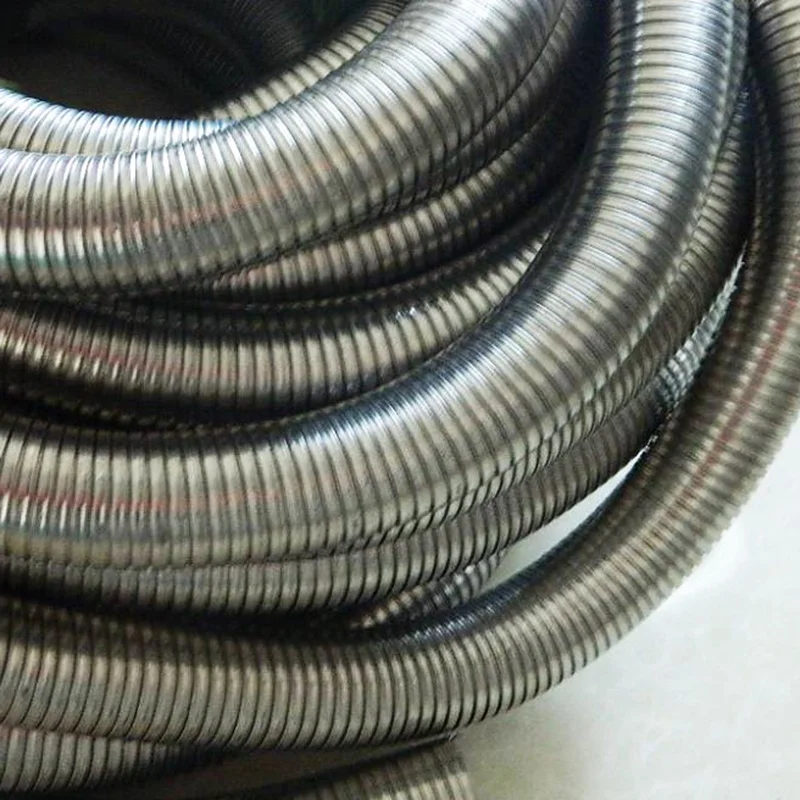 Stainless steel 304 316 interlock flexible conduit electrical metal hose for protecting wries and cables