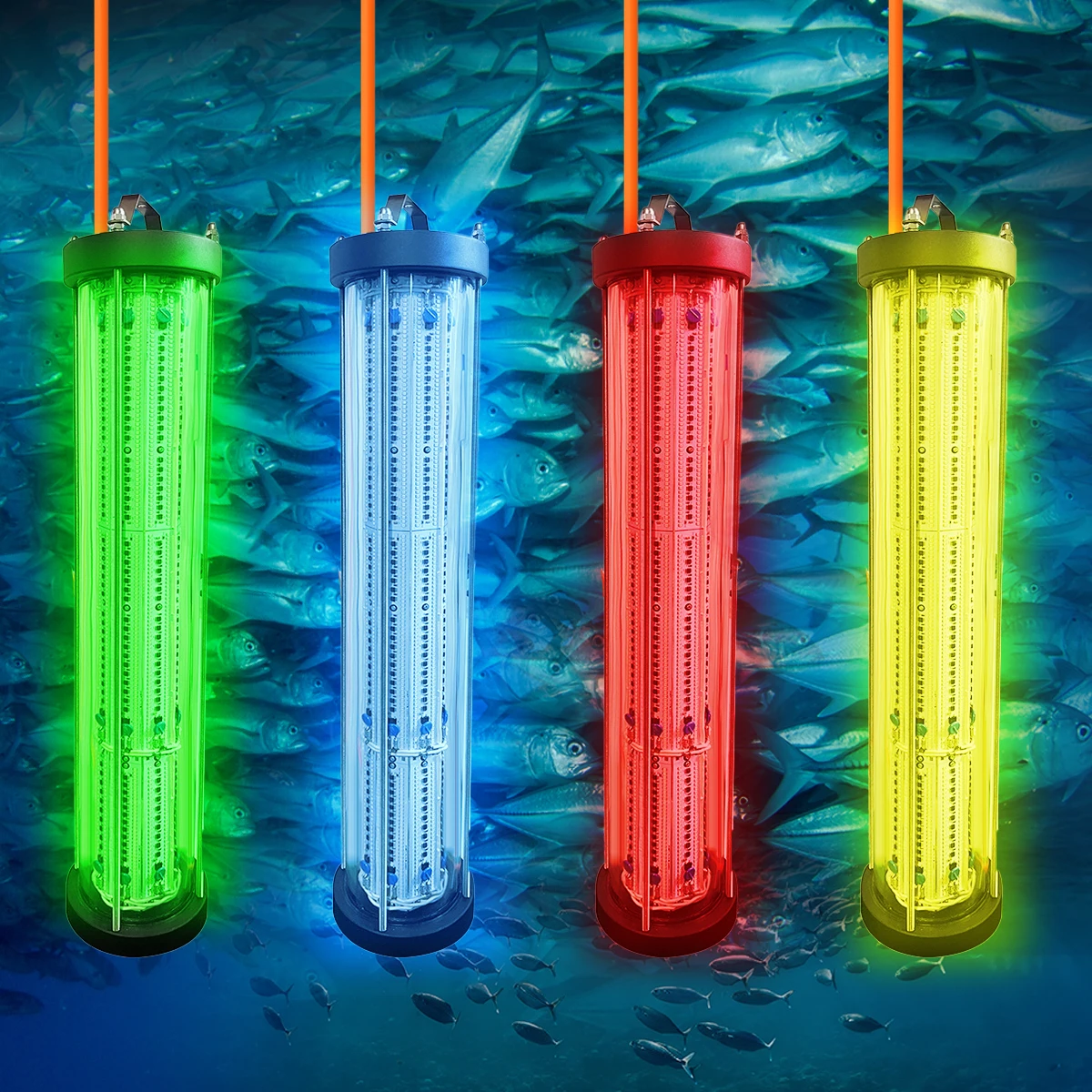 4000W LED Underwater High Quality IP68 Green Underwater Fish attract Lure Light Flashing Lamp light