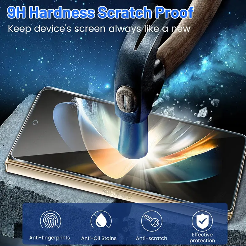 Laudtec GHM006 With Built In Waterproof Case Phone Tempered Glass Protector Screen Protectors For Samsung Galaxy Z Fold Flip 5