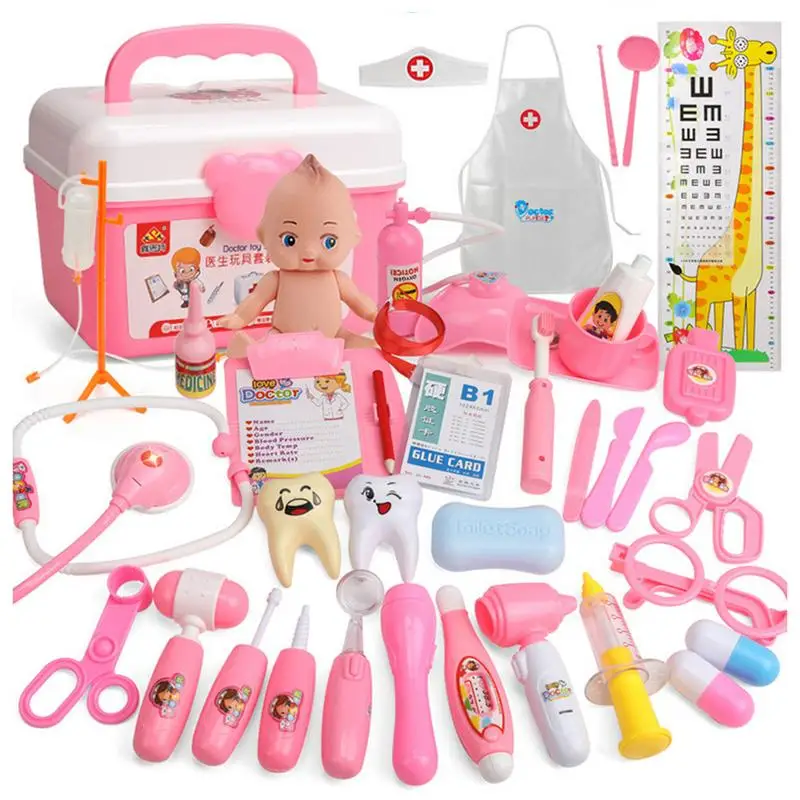 
2019 New Doctor 21 Sets Of Play House Toys Children Doctor Toy Set Simulation Medical Tool Kit Dropshipping 