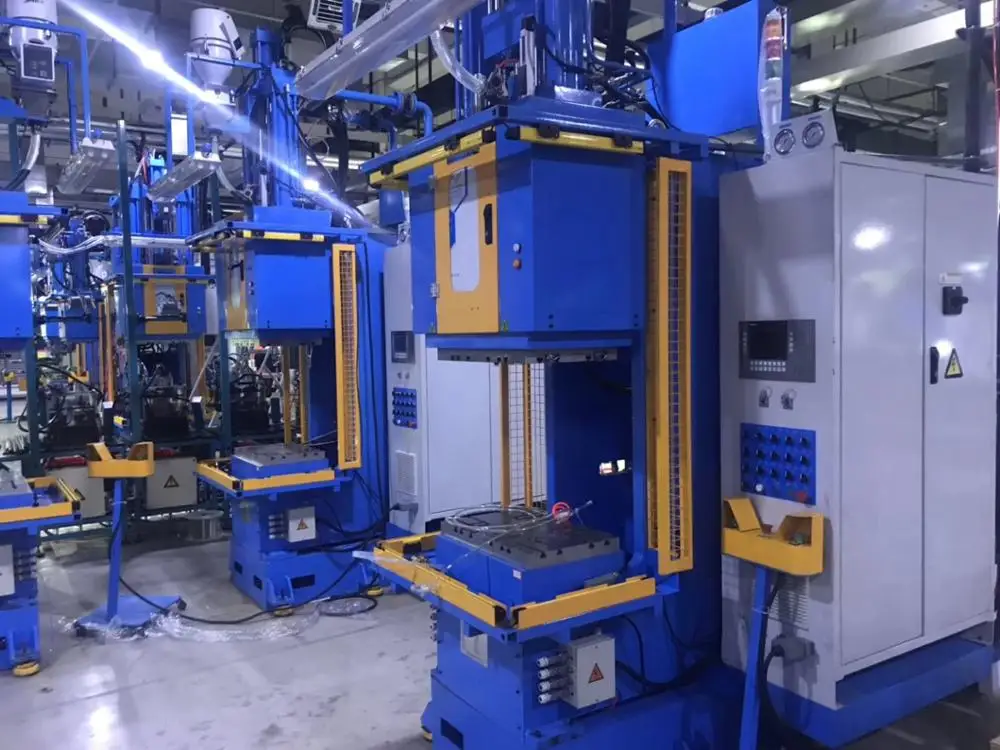 80 ton Huayi TPV C frame injection press machine for TPE & TPV rubber seal profiles joints injection machine