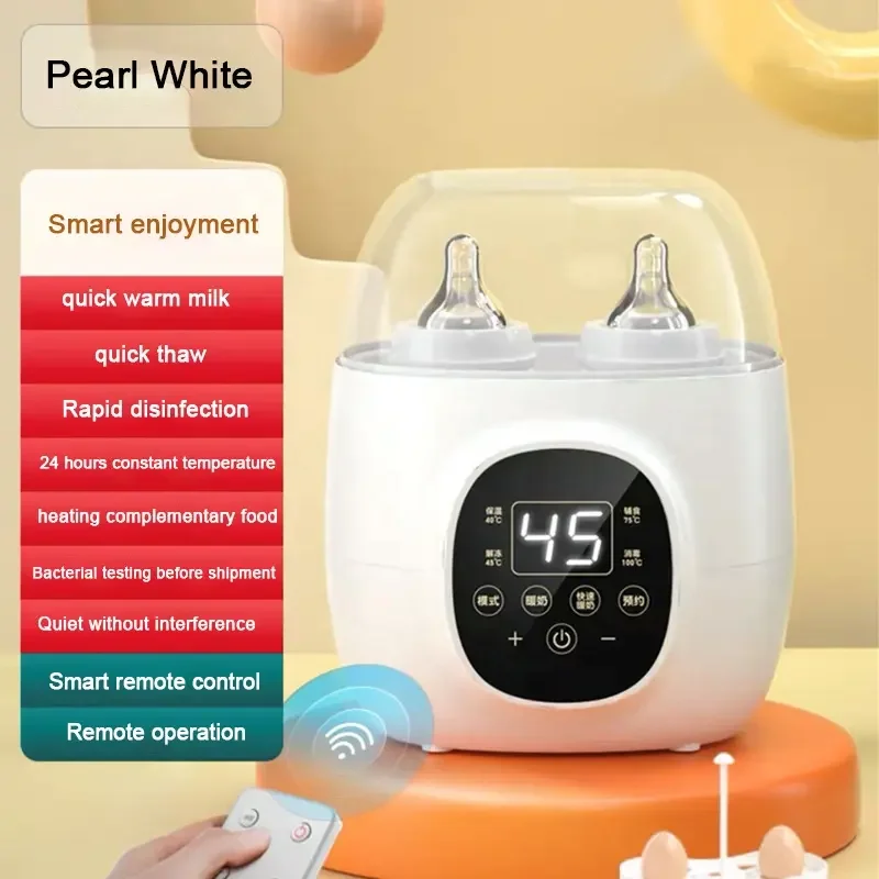Exquisitely Designed 5-in-1 Double Baby Food Maker Heater BPA Free 24hrs Constant Fast Milk Bottle Warmer