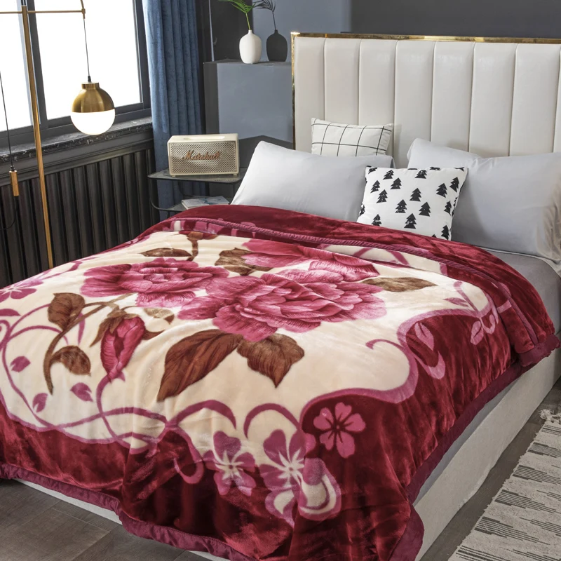 Customize Soft Warm Coral Fleece Blanket For Home