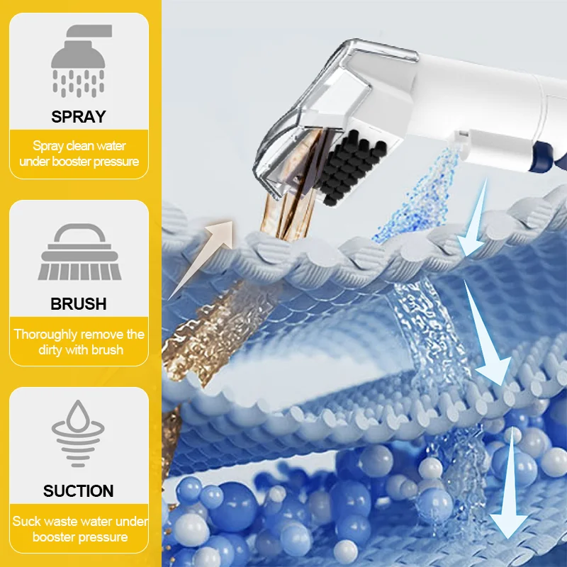 450w Wet And Dry Vacuum Cleaning Portable Car Sofa Carpet Cleaner Fabric Washing Upholstery Tapijtreiniger Curtain Spot Cleaner