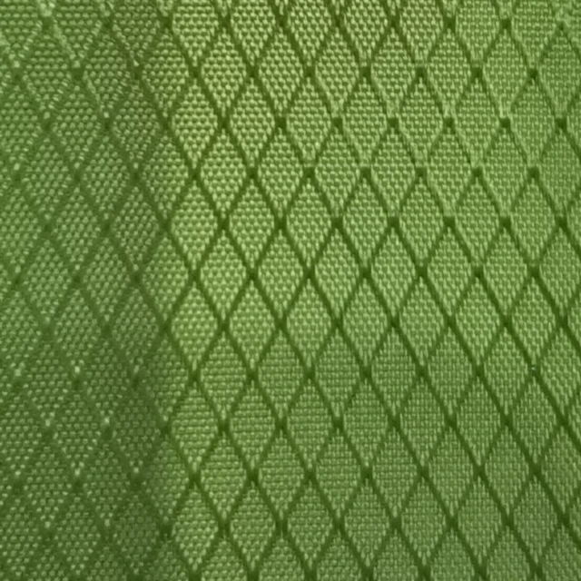 RPET Glossy Rhombic Shaped Grid 210d PU Coating Waterproof Polyester Oxford Fabric
