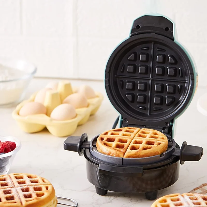 Compact Design 5.5 Inch Non-Stick Waffle Maker for 1.5-Inch Jumbo Thick Waffles, Hash Browns, Keto, Snacks, Sandwich, Eggs