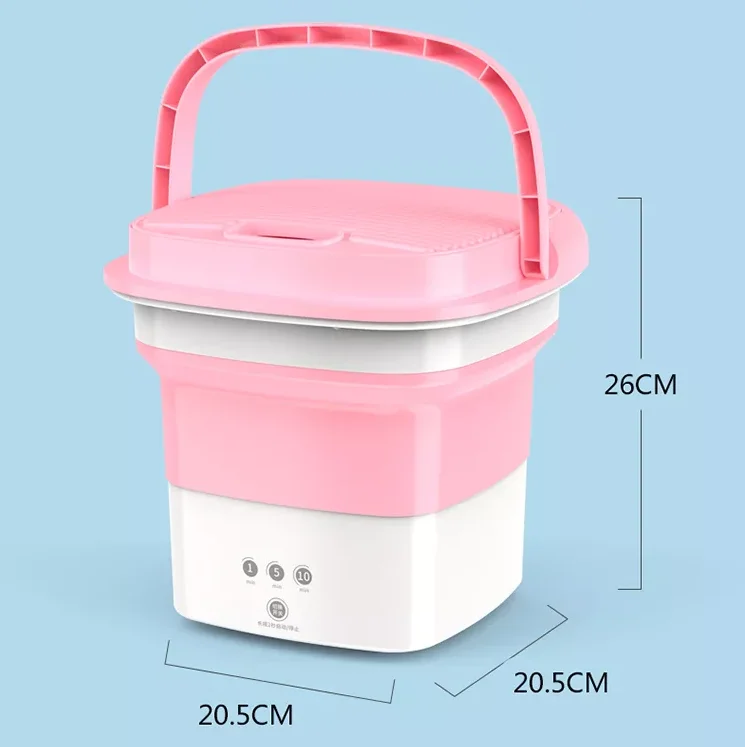 2022 Latest Design Baby Intelligent Washing Machine Super Quiet 220v Mini Portable 110V Small Folding Underwear Washing Machine