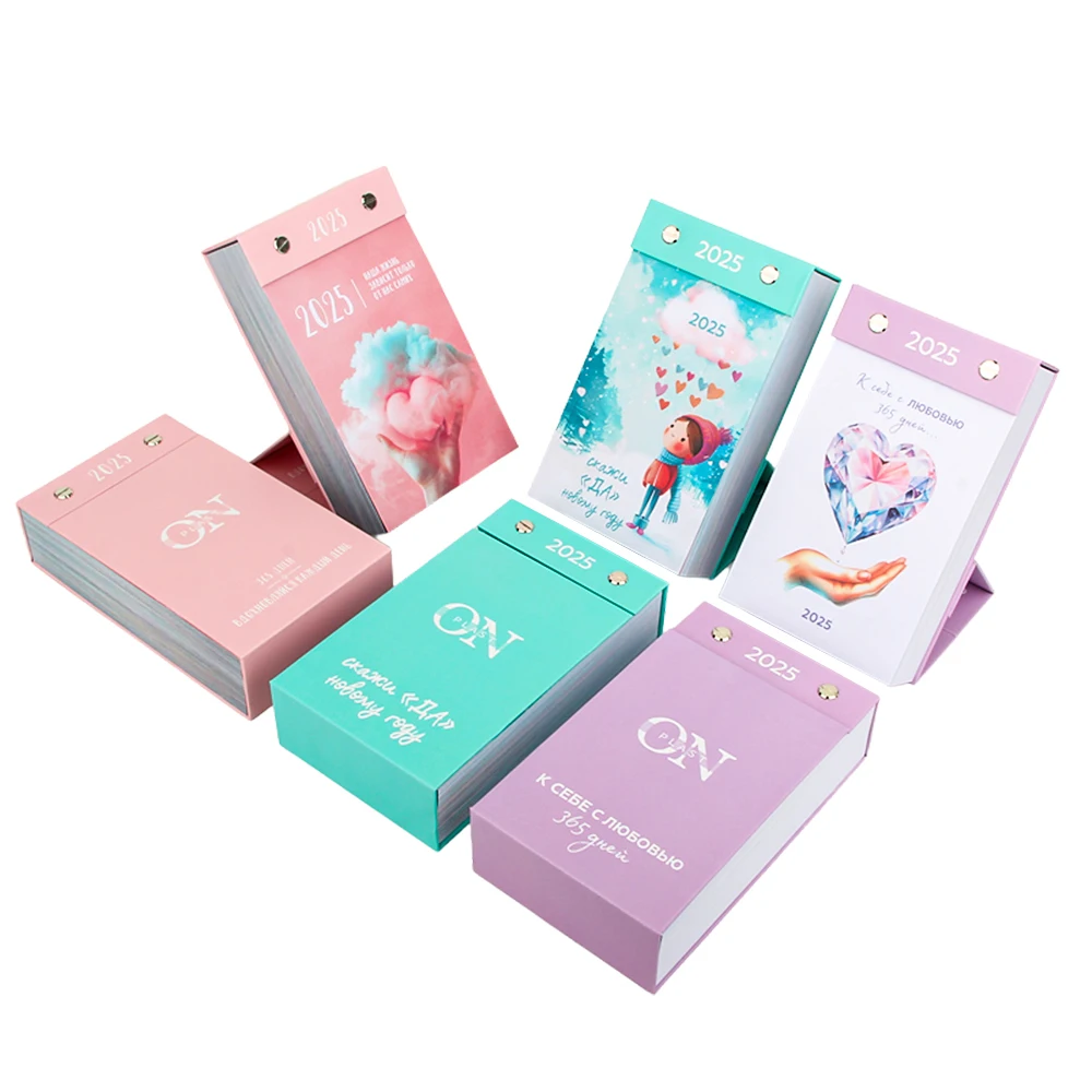 CUSTOM calendars 2025 calendar printing 12 months with stickers and to do list table wall desk calendars 2025 promotion gift set