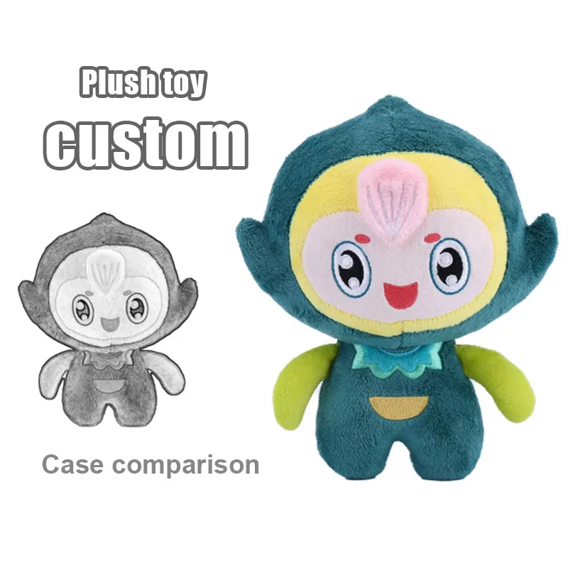 Factory Custom Mascot Doll Plush Toy Soft Stuffed Animals Dolls Plushies Toys Unisex Promotional Gifts Custom Designs Yushi Toy