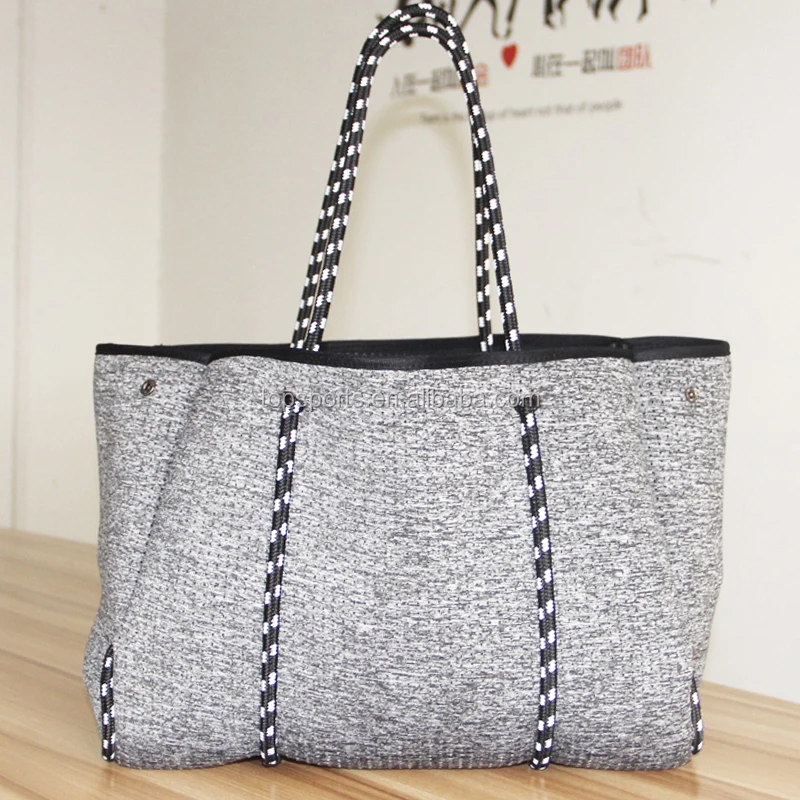 2023 hot selling Neoprene perforated tote bags everyday handbags for women
