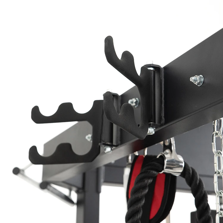 New fitness multifunctional squat rack professional smith machine squat rack with cables