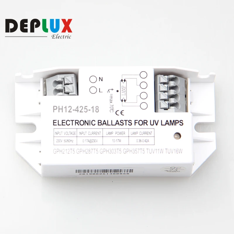 PH12-425-18 electronic ballast for UV lamp TUV15WT8