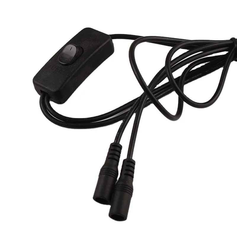 OEM on/ off Push button switch cable Temperature control switch cord black battery car cover power cord with inline switch