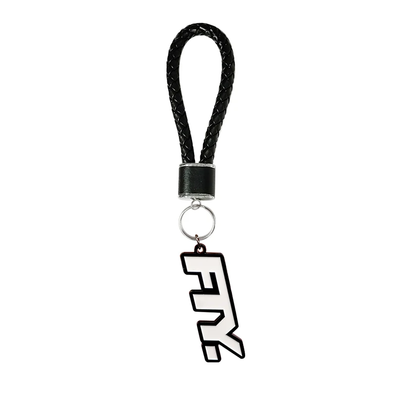 Wholesale luxury enamel key chain custom logo promotional designer metal keychains charms accessories