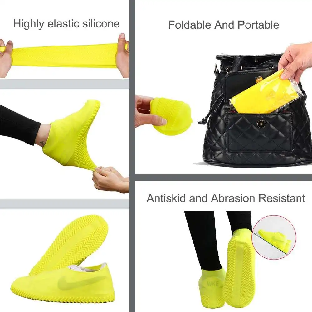 Top Selling Unisex Reusable Silicone Shoe Protectors Best Quality Waterproof Anti-Slip Covers Winter Rain Resistant Rain Boots