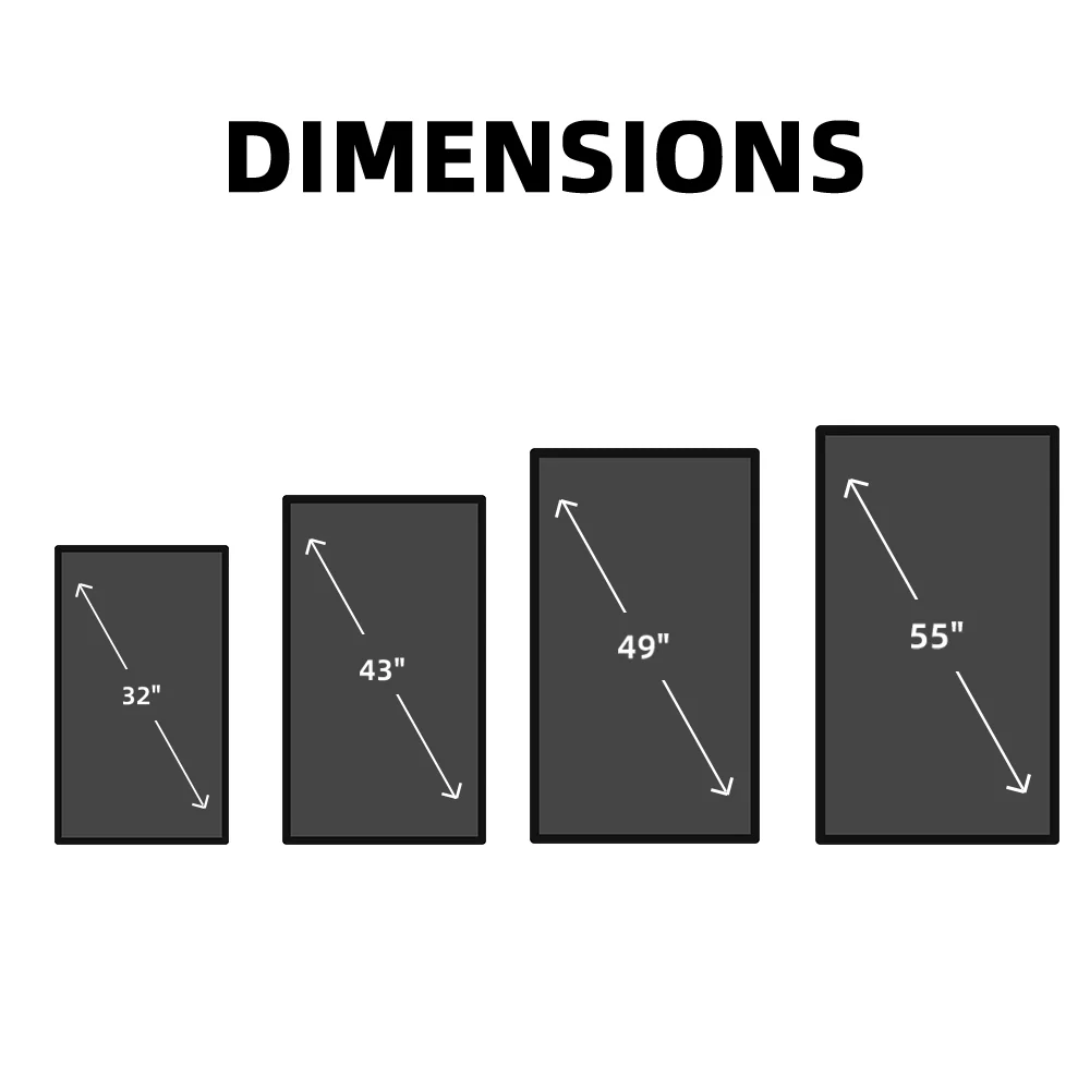 Factory Direct Multi Sizes LCD Wall Mounted With Touch Screen All in one Digital Advertising Screen With Remote Control Software