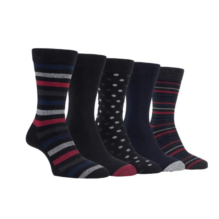 Custom business classic formal sock office Man bamboo black dress socks mens business casual crew dress socks for men