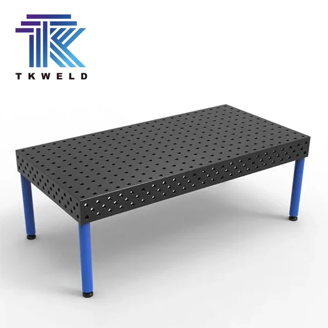 TKweld D16 D28 Welding table Cast Iron Cast Steel 2400*1200 Black Inch 2D 3D  Welding Turning Table Clamping Accessories System