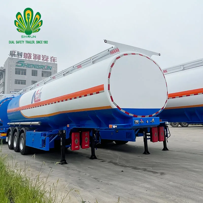 China Trailer Manufacturing High Capacity Oil Tanker Fuel Tanks Trailer for South Africa with pump for sale