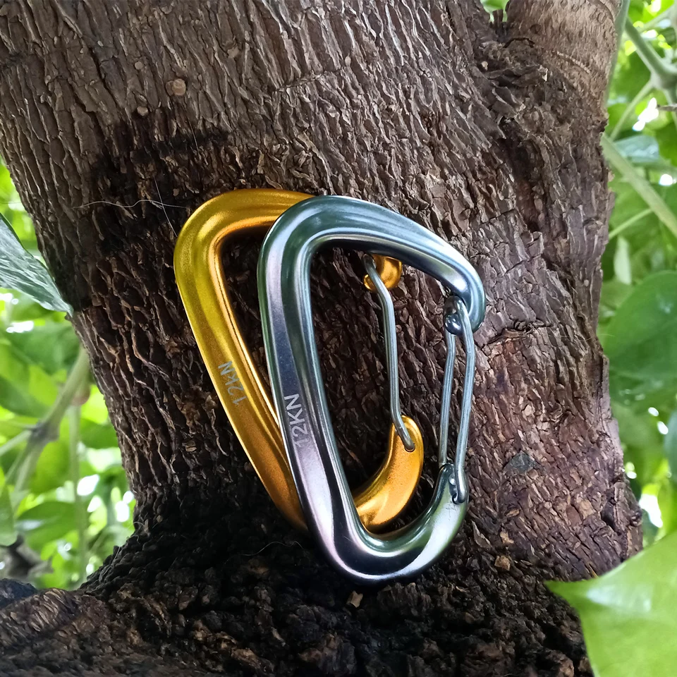 Wholesale flat D-Ring accept engraved laser printing silk custom logo aluminum metal steel keychain hook karabiner carabiner