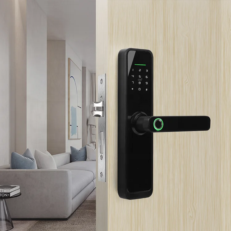 С поддержкой телефона, Wi-Fi, приложение, удаленный доступ, замок без ключа, Распознавание отпечатков пальцев, пароль, карта tuya lock