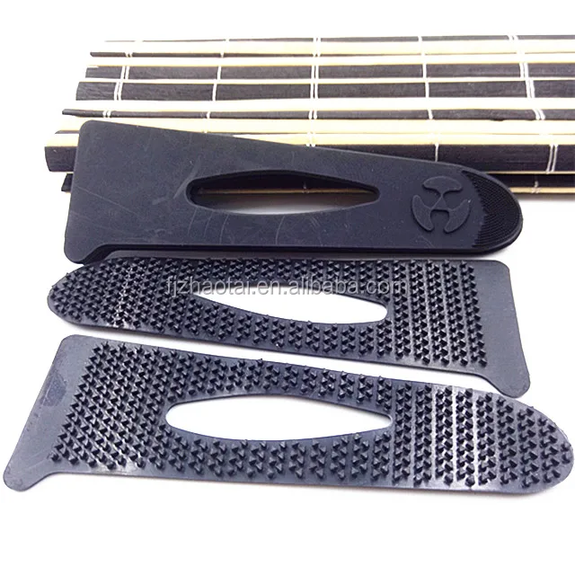 Logo print pvc rubber material hook and loop sleeve tab for jacket cuff