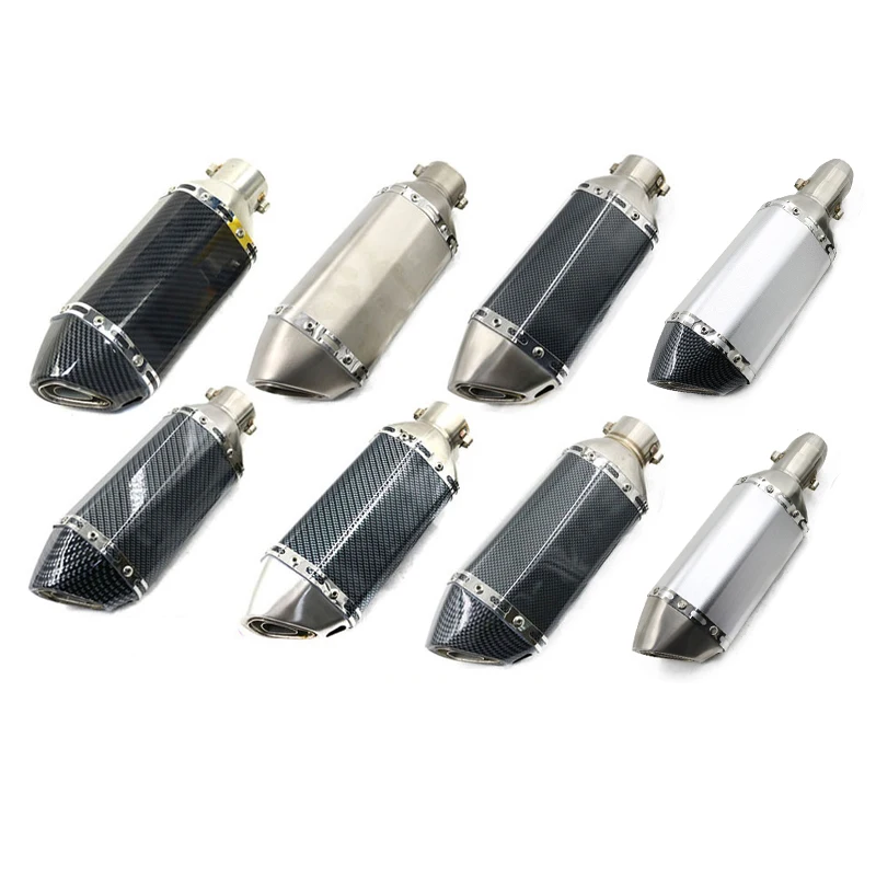 motorcycle escape akrapovic exhaust muffler tip Universal dirt bike exosto pipe ATV for bmw f800gs ktm450 yamaha xmax250 tmax250