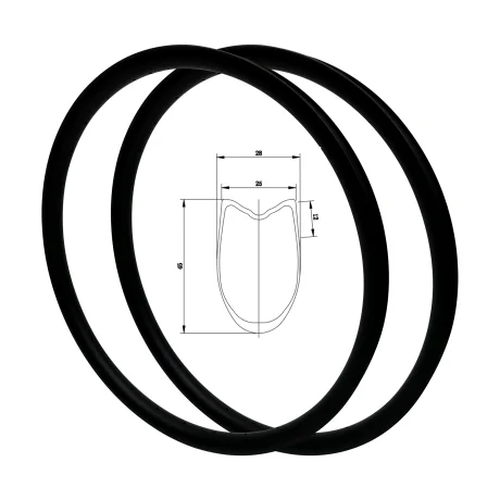 High Quality Lightweight 700C Carbon Bicycle Wheels Parts with Ceramic Bearings and Rim Brake for Road Bike and MTB
