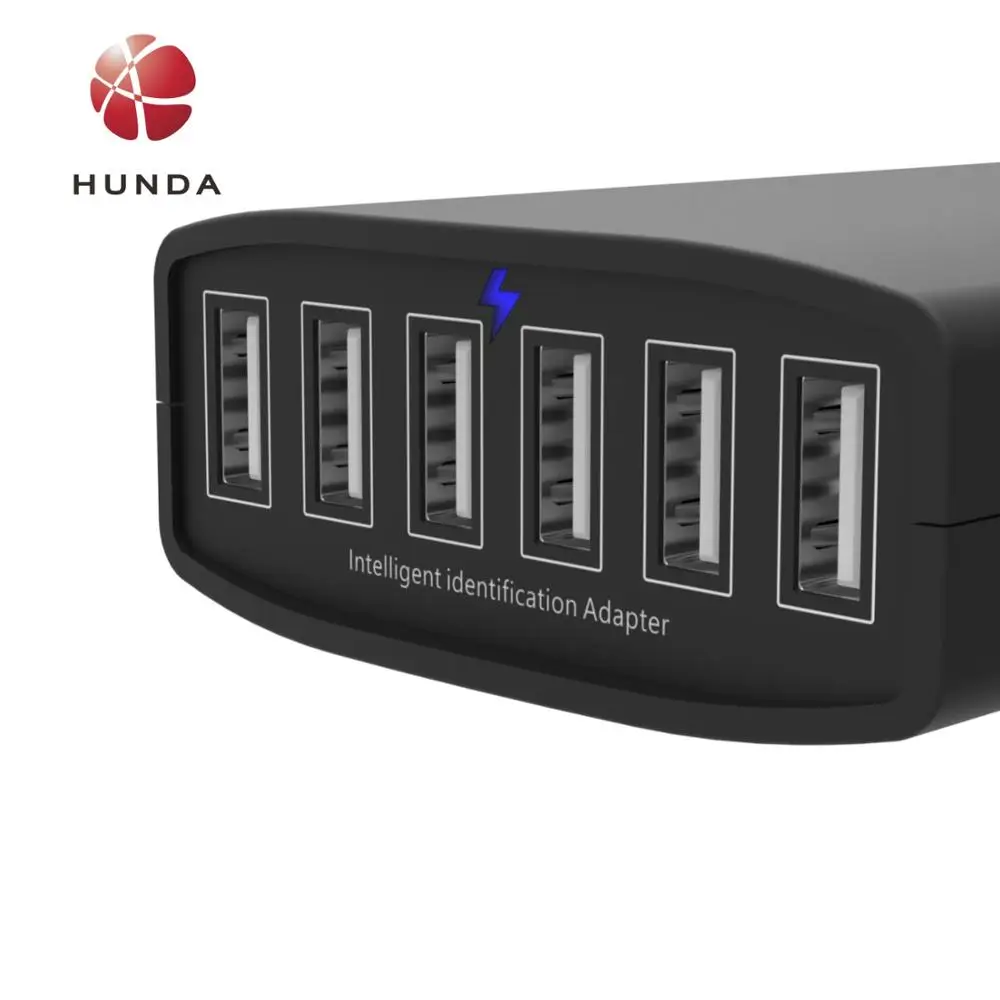  Быстрое зарядное устройство USB HUNDA с 6 портами по заводской
