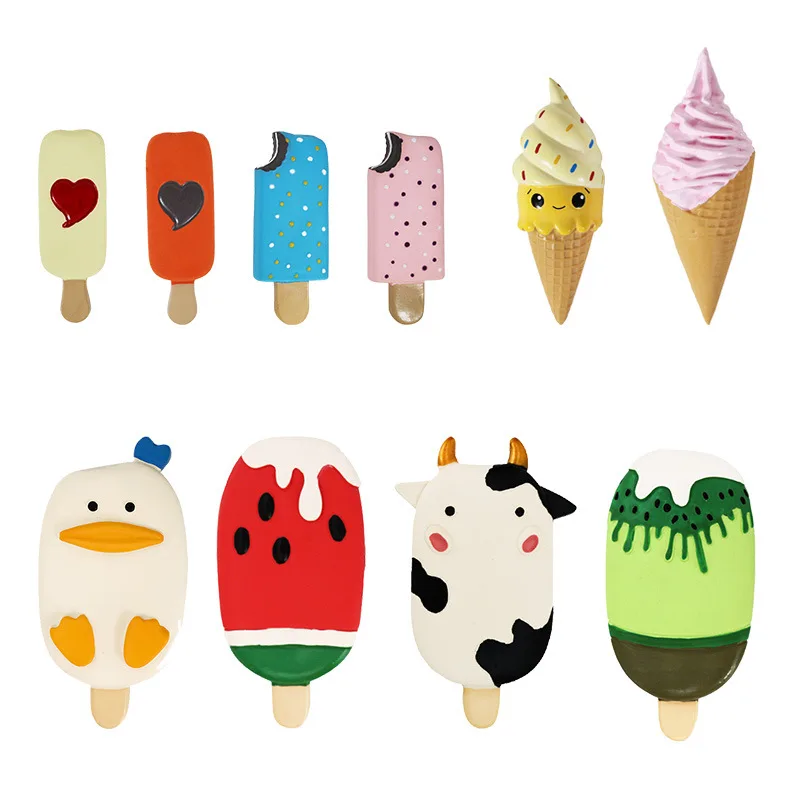 Hot Sale Newest Food Grade BPA Free Teething Animal Ice Cream Textured Natural Rubber Baby Toys Baby Teether