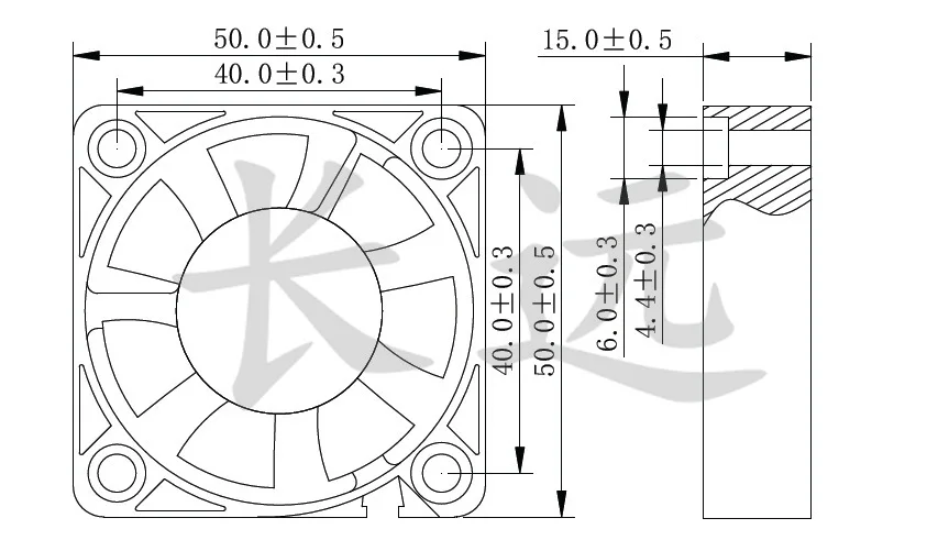 Xinruilian XIFAN YD5015MS 18V 0.10A 5cm 5015 Frequency converter Cooling fan