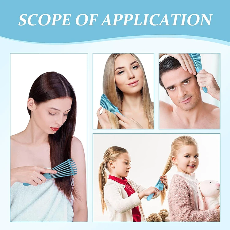 Hairdressing Vent Plastic Handle Magic Eight Custom Private Label Detangler Hairbrush Afro Detangling Hair Brush And Comb