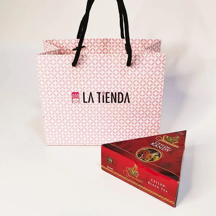 Custom Luxury Craft Gift Brown White Packaging  Printed Shopping Bag White paper Bags With Your Own Logo