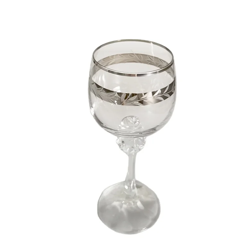Hot Selling Quality Cut Crystal Goblet Wine Glass Wedding Bohemia Fancy Wine Crystal Glass