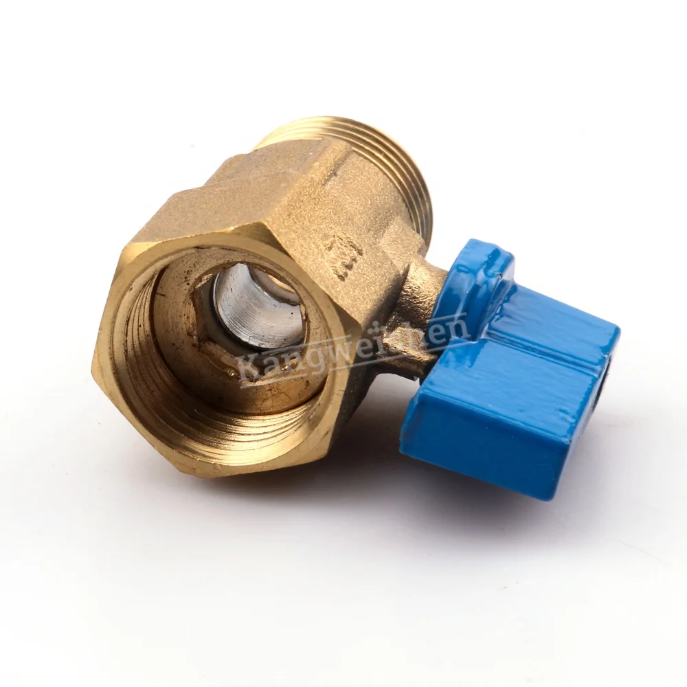 1/2 Inch FM Thread Blue Handle Mini Brass Mini Ball Valve
