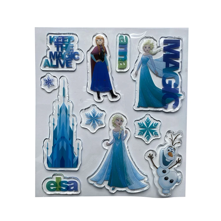 Jelly Stickers Sticker Kids Hot-selling Popular Clear Funny TPE TPR Jelly Stickers  For Kids Decoration Mobile Phone