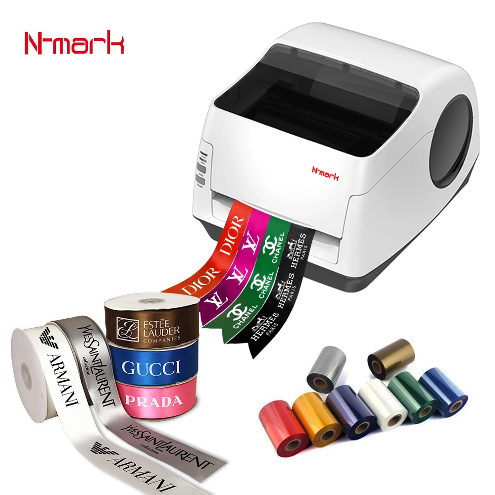 N-mark D4022 digital gold foil satin ribbon printing machine printer