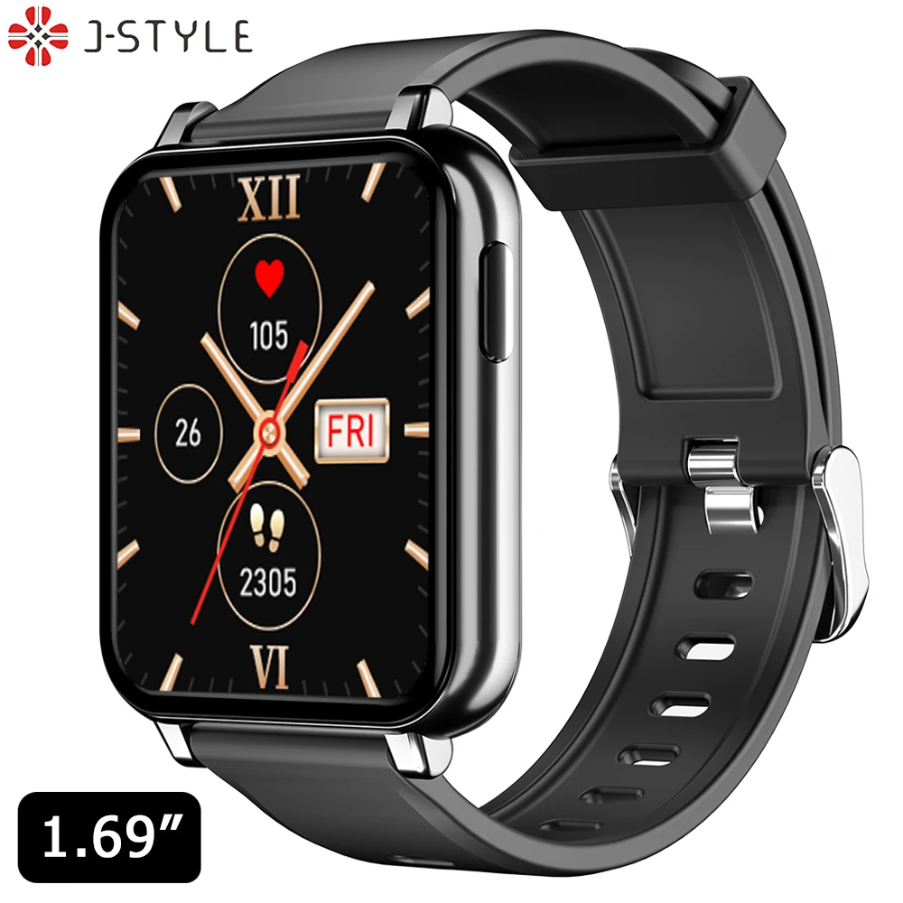 J-Style q18 smart watch screen silver watch leather case china best selling electronic products