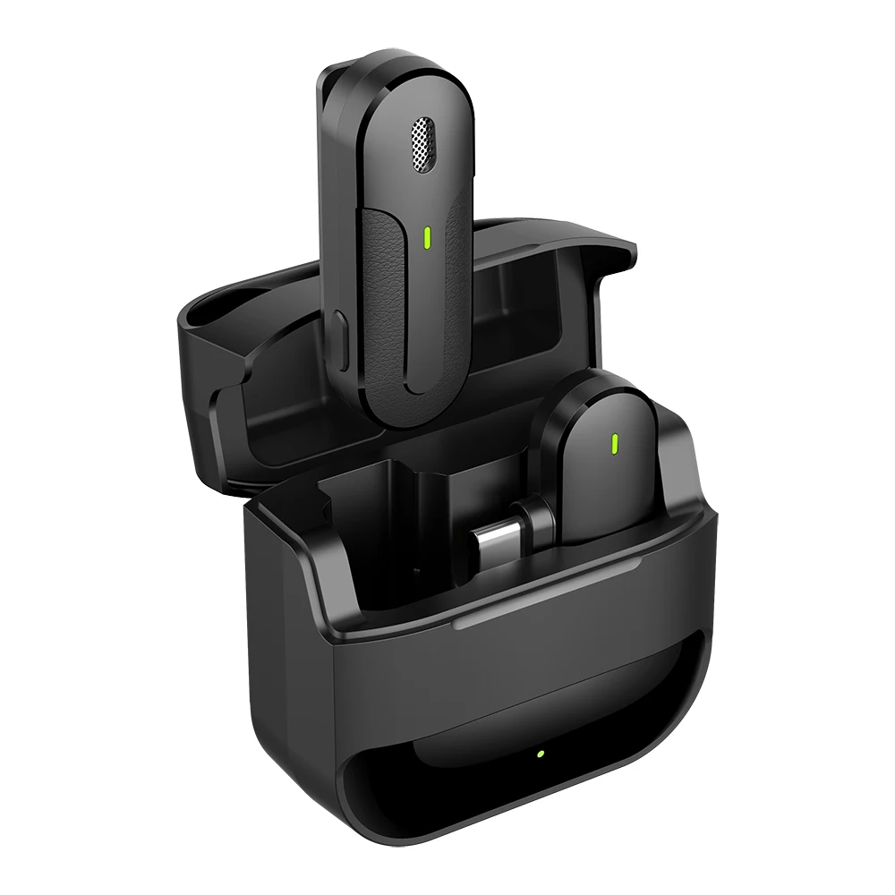 M8 MIC Action 2 Wireless Microphone Kit Portable and Compact Wide Compatibility 15-hour Battery Life Wireless Transmission