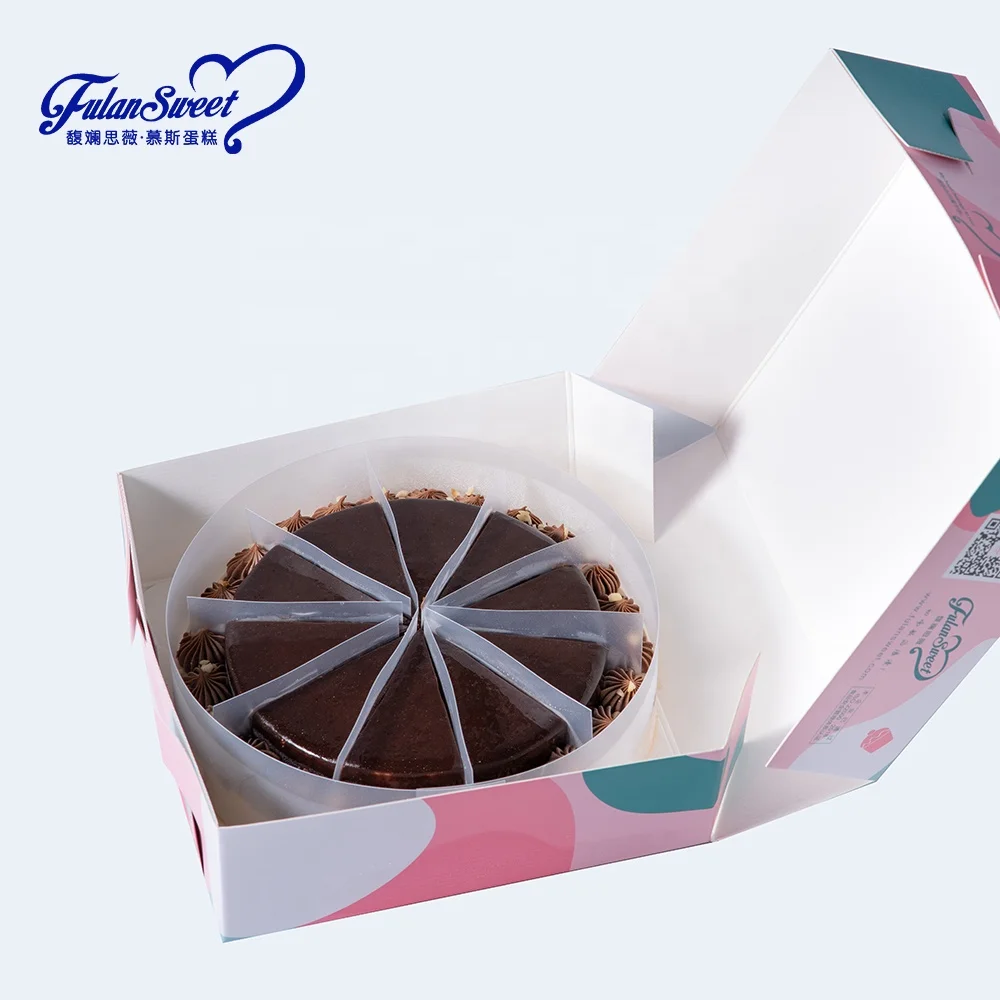 Оптовая продажа сладкий влажный шоколад Fulansweet 8 дюймов с фундуком быстрая доставка